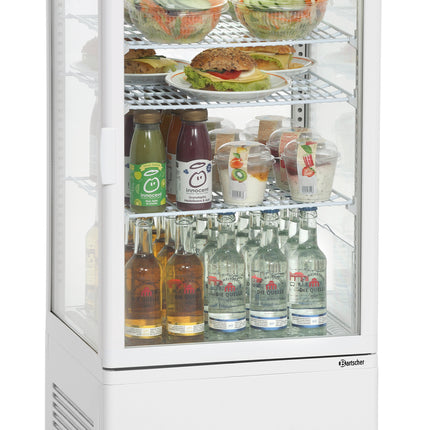 Mini-Kühlvitrine 78L, weiß