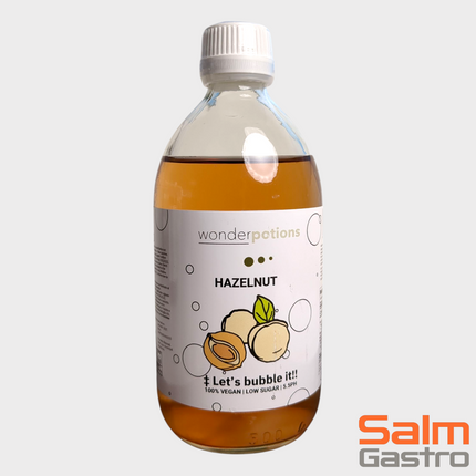 6x 500 ml Aroma Hasselnuss Wonderpotion für Wonder Bubbles Maschine Aromatisierte Flüssigkeit