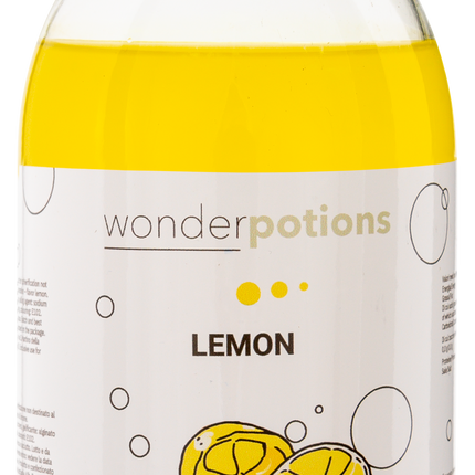 6x 500 ml Aroma Zitrone Wonderpotion für Wonder Bubbles Maschine Aromatisierte Flüssigkeit
