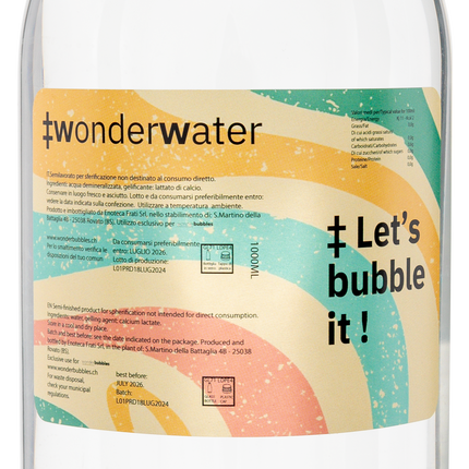 6x 1 l Calciumlactatlösung Wonderwater für Wonder Bubbles Maschine