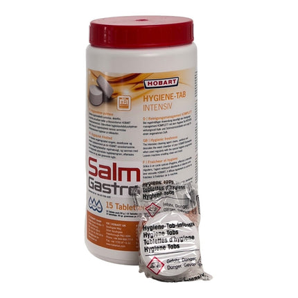 Hobart Hygiene Tabs intensiv Spülmaschinentabs Hygiene - Reinigungs - Tabs 15 Tabs - Salmgastro Onlineshop - 8130290 - Hobart -