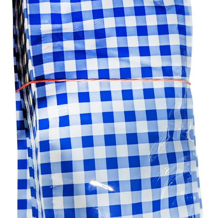 1000 Siegelrandbeutel Vakuumbeutel 125x250 90µ blau weiß kariert - Salmgastro Onlineshop-8127920-Bayer-