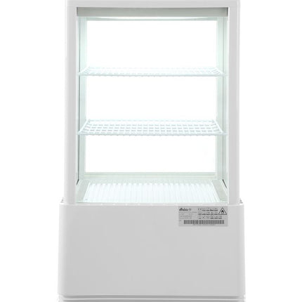 Aufsatz-Kühlvitrine 58 Liter, Arktic, Weiß, 230V/170W, 452x406x(H)816mm - Salmgastro Onlineshop-233610-Hendi-8711369233610