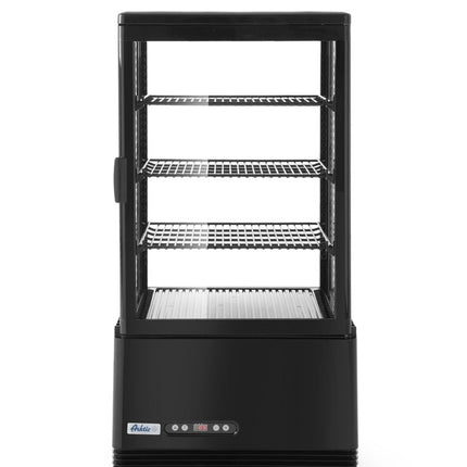 Aufsatz-Kühlvitrine 68 Liter, Arktic, Schwarz, 230V/170W, 452x406x(H)891mm - Salmgastro Onlineshop-233238-Hendi-8711369233238