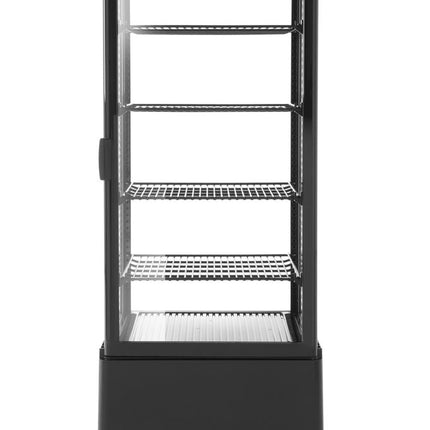 Aufsatz-Kühlvitrine 98 Liter, Arktic, Schwarz, 230V/210W, 452x406x(H)1116mm - Salmgastro Onlineshop-233269-Hendi-8711369233269