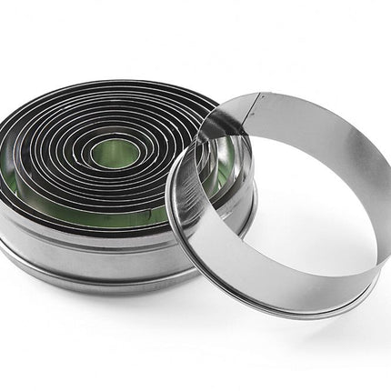 Ausstechformset, HENDI, mit glattem Rand, ø19-112, (H)35mm - Salmgastro Onlineshop-673416-Hendi-8711369673416