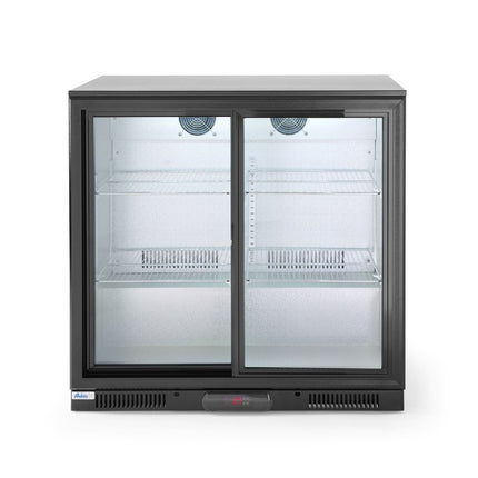 Bar Kühlschrank mit Schiebetüren 197 L, Arktic, 220-240V/160W, 900x500x(H)900mm - Salmgastro Onlineshop-233917-Hendi-8711369233917
