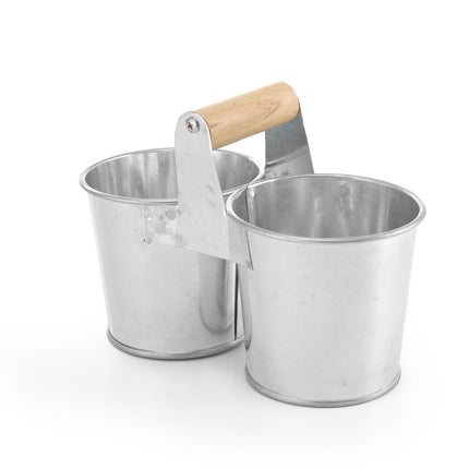 Doppeleimer mit Griff, HENDI, 190x95x(H)90mm - Salmgastro Onlineshop-425947-Hendi-8711369425947