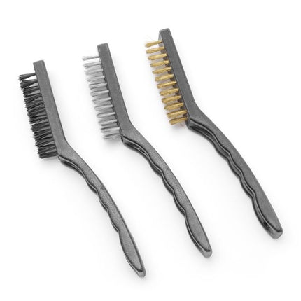 Drahtbürsten-Set, schmal - 3 Stk., HENDI, 3 Stk., (L)230mm - Salmgastro Onlineshop-525531-Hendi-8711369525531