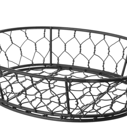 Drahtkorb Basic, oval, HENDI, 230x180x(H)60mm - Salmgastro Onlineshop-425831-Hendi-8711369425831