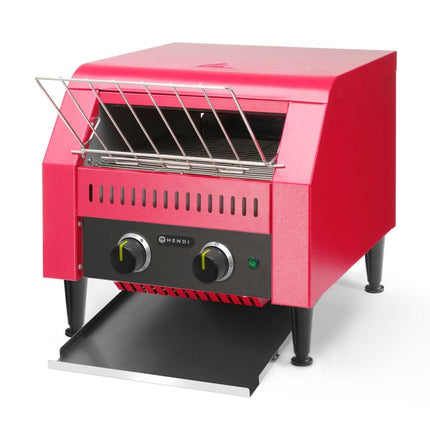 Durchlauf-Toaster, doppelt, HENDI, Rot, 230V/2240W, 418x368x(H)387mm - Salmgastro Onlineshop-261347-Hendi-8711369261347