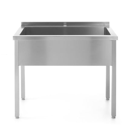 Einzelspültisch - geschweißt, HENDI, Profi Line, 800x600x(H)850mm - Salmgastro Onlineshop-811825-Hendi-8711369811825