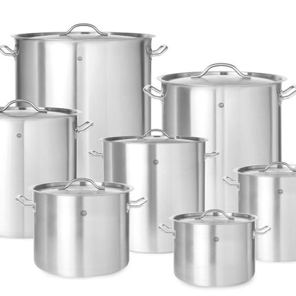 Kochtopf - mit Deckel, HENDI, Budget Line, 71L, ø450x(H)450mm - Salmgastro Onlineshop-834909-Hendi-8711369834909