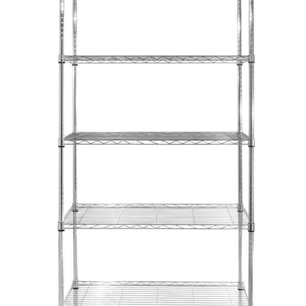 Lagerregal mit 5 Regalen, HENDI, Chrom, 910x455x(H)1830mm - Salmgastro Onlineshop-812204-Hendi-8711369812204