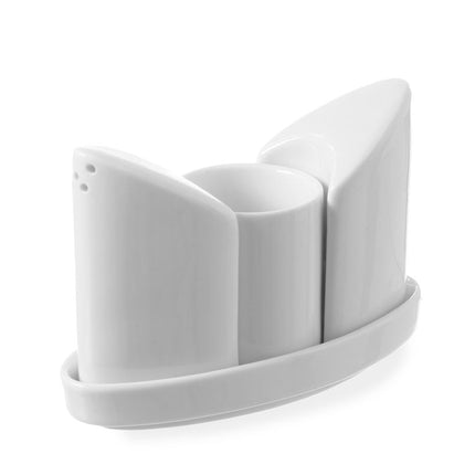 Menage Set, HENDI, Pfeffer, Salz & Zahnstocher, 125x54x(H)90mm - Salmgastro Onlineshop-786420-Hendi-8711369786420