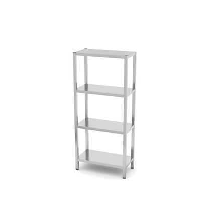 Regal mit 4 Böden - zur Selbstmontage, HENDI, Kitchen Line, 800x400x(H)1800mm - Salmgastro Onlineshop-812518-Hendi-8711369812518