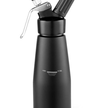 Sahnespender Kitchen Line, schwarz, HENDI, Kitchen Line, 0,5L, ø80x(H)260mm - Salmgastro Onlineshop-588420-Hendi-8711369588420