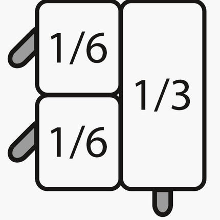 SARO E7/CPCEXB Nudelkorb-Set: 2 x 1/6 GN + 1 x 1/3 GN - Salmgastro Onlineshop-423-4005-Saro-4017337423859