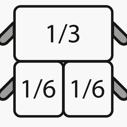 SARO E7/CPCEXF Nudelkorb-Set: 2 x 1/6 GN + 1 x 1/3 GN - Salmgastro Onlineshop-423-4025-Saro-4017337423897