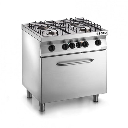 SARO Fast-Serie Gasherd mit Elektrobackofen Modell F7/FUG6LE - Salmgastro Onlineshop-423-1625-Saro-4017337048618