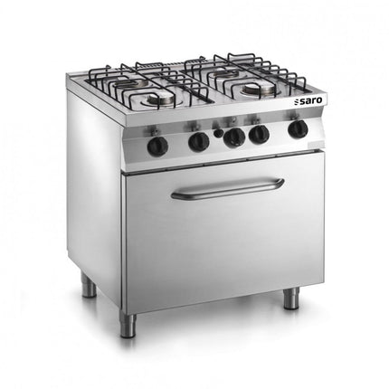 SARO Fast-Serie Gasherd mit Gasbackofen Modell F7/FUG4LO - Salmgastro Onlineshop-423-1610-Saro-4017337048588