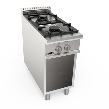 SARO Gasherd offener Unterbau 2 Brenner Modell LQ / CUG2BA - Salmgastro Onlineshop-423-8000-Saro-4017337062713