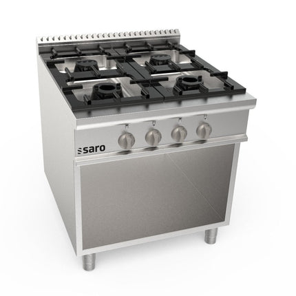 SARO Gasherd offener Unterbau 4 Brenner Modell LQ / CUG4BA - Salmgastro Onlineshop-423-8005-Saro-4017337062720