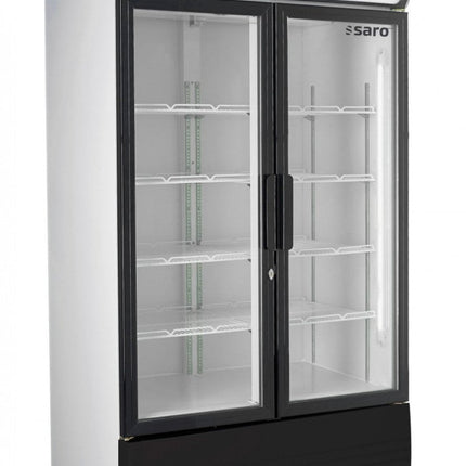 SARO Kühlschrank mit 2 Glastüren und Werbetafel, Modell GTK 580 - Salmgastro Onlineshop-453-1007-Saro-4017337049189