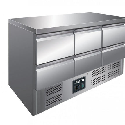 SARO Kühltisch, 6 Schubl., VIVIA S 903 S/S TOP 6x 1/2 GN - Salmgastro Onlineshop-323-10041-Saro-4017337036837