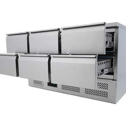 SARO Kühltisch, 6 Schubl., VIVIA S 903 S/S TOP 6x 1/2 GN - Salmgastro Onlineshop-323-10041-Saro-4017337036837