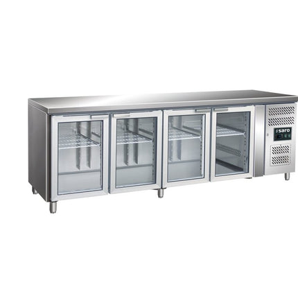 SARO Kühltisch mit 4 Glastüren, Modell GN 4100 TNG - Salmgastro Onlineshop-323-3154-Saro-4017337037063