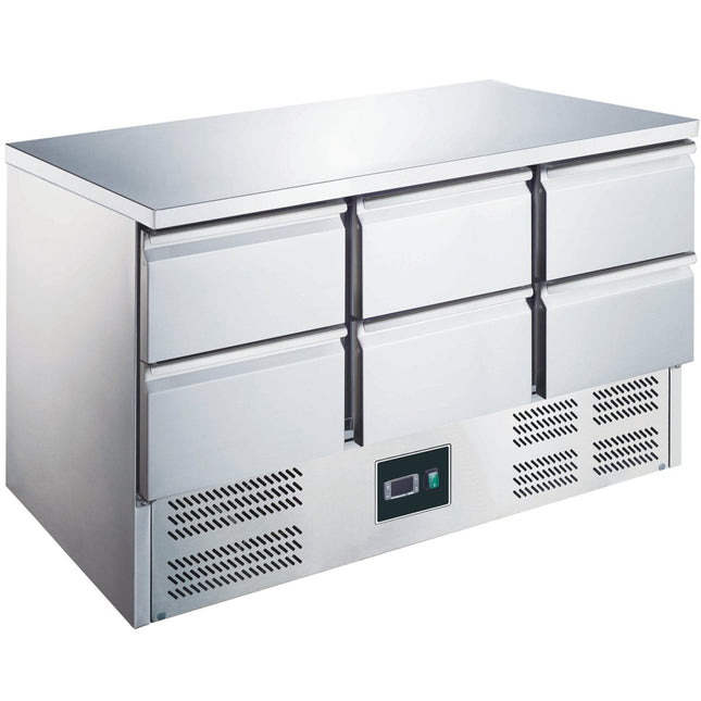 Saro Kühltisch mit 6 Schubladen, Modell ES 903 S/S TOP 0/6 - Salmgastro Onlineshop-465-1035-Saro-4017337050772