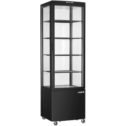 Saro Kühlvitrine 235 Liter, Modell SVEN schwarz - Salmgastro Onlineshop-330-1036-Saro-4017337330300