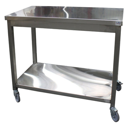 SARO Mobiler Arbeitstisch 2 Ebenen 1000x600x850mm AISI304 - Salmgastro Onlineshop-700-7695-Saro-4017337060825