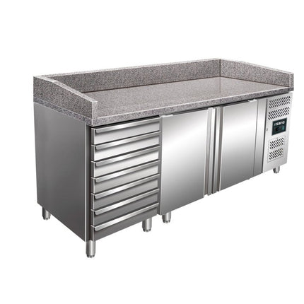 SARO Pizzatisch mit Schubl., MARGA PZ 2610 TN - Salmgastro Onlineshop-323-10921-Saro-4017337038596