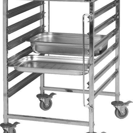 SARO Regalwagen mit Edelstahlarbeitsfläche Modell NOEL - Salmgastro Onlineshop-350-1015-Saro-4017337350025