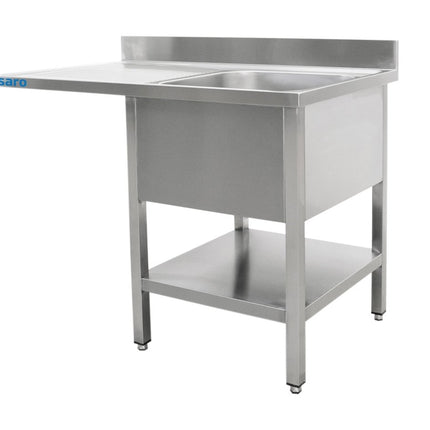 SARO Spülcenter 1 Becken rechts - B 1200 x T 600 mm - Salmgastro Onlineshop-600-2600R-Saro-4017337049851