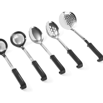 Schaumlöffel, rund, HENDI, Schwarz, 370x105mm - Salmgastro Onlineshop-529041-Hendi-8711369529041