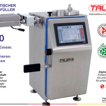 Talsa FP30s Automatischer Kolbenfüller mit Digitaler Portionierung & IO Link - Salmgastro Onlineshop-TalsaFP30e-Talsa-
