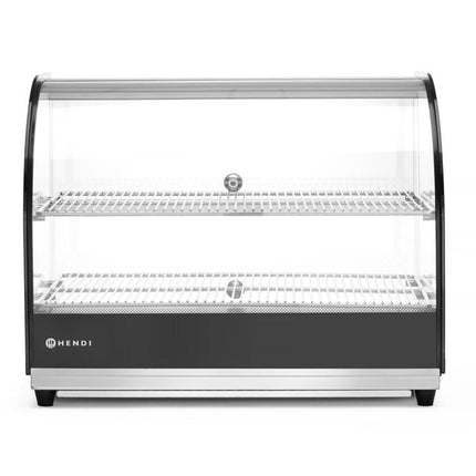Warmhaltevitrine mit 2 Auslagen, HENDI, doppelt, 230V/400W, 554x376x(H)432mm - Salmgastro Onlineshop-273999-Hendi-8711369273999
