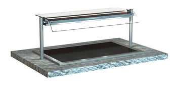 NordCap Hustenschutze / ungekühlte Glasaufbauten / neutrale SB-Vitrinen