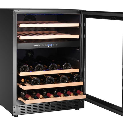 Arktic Weinkühler –  2 Zonen –  46 Flaschen – Schwarz – 570 × 595 × H 820 mm – Detailansicht 2