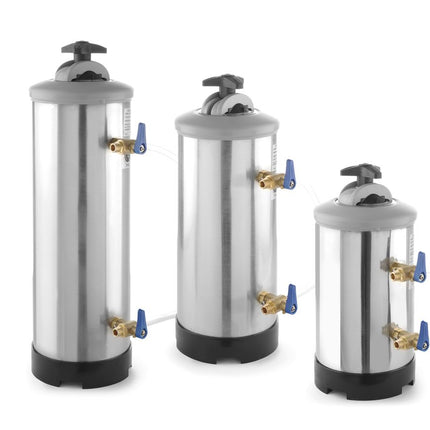 HENDI Wasserenthärter – Filterkapazität: (20°dH / 30°dH / 40°dH) 1200 / 1000 / 900 – 8 l – Ø 185 × H 400 mm – weitere Produktansicht