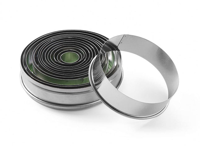 HENDI Ausstechformset – mit glattem Rand – Ø 19-112 – (H)35 mm – Produktansicht