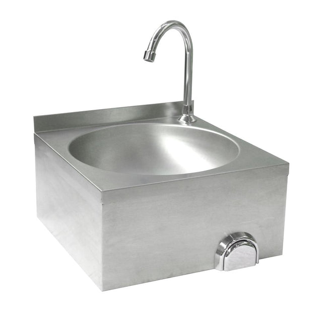 HENDI Waschbecken mit Kniebedienung – 400 × 428 × 406 mm – Produktansicht