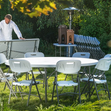 AmerBox Catering-Sessel – Max. Last 175 kg – Weiß – 540 × 440 × 840 mm – weitere Produktansicht