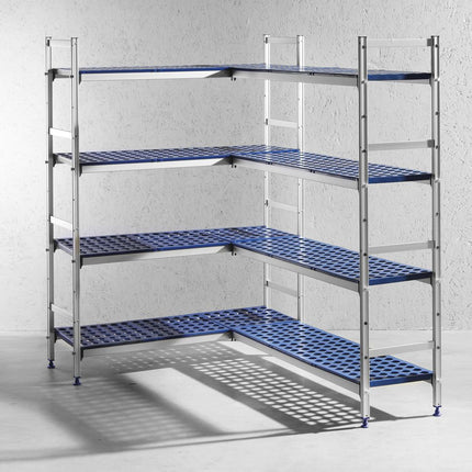 HENDI Regalsystem aus Aluminium für GN Behälter – 1120 × 355 × 1685 mm – weitere Produktansicht