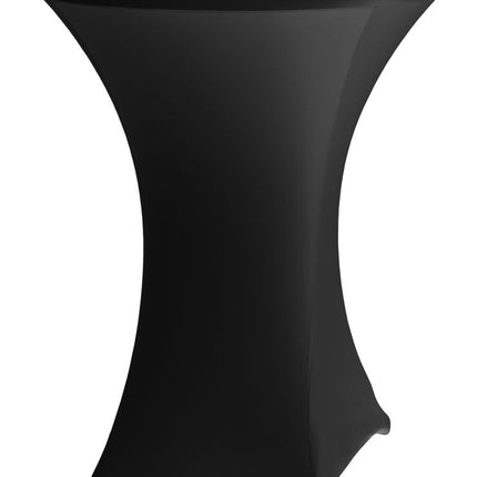 HENDI Tischdecke – rund – Kitchen Line – 811047 – 810958 – Schwarz – Ø 800 × H 970 mm – Produktansicht