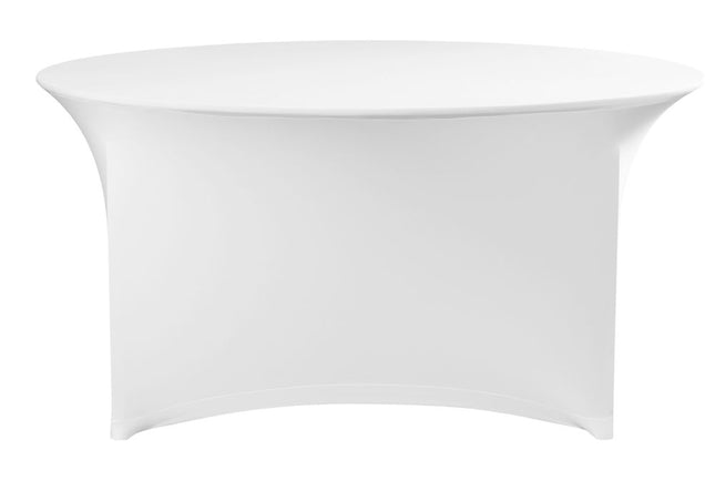 HENDI Tischbezug rund – Kitchen Line – 817407 – Weiß – Ø 1800 × H 760 mm – Produktansicht