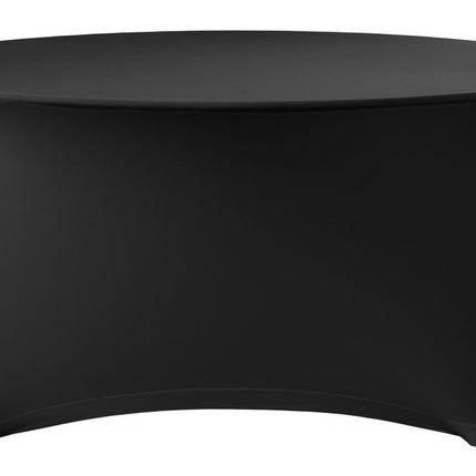HENDI Tischbezug rund – Kitchen Line – 817407 – Schwarz – Ø 1800 × H 760 mm – Produktansicht